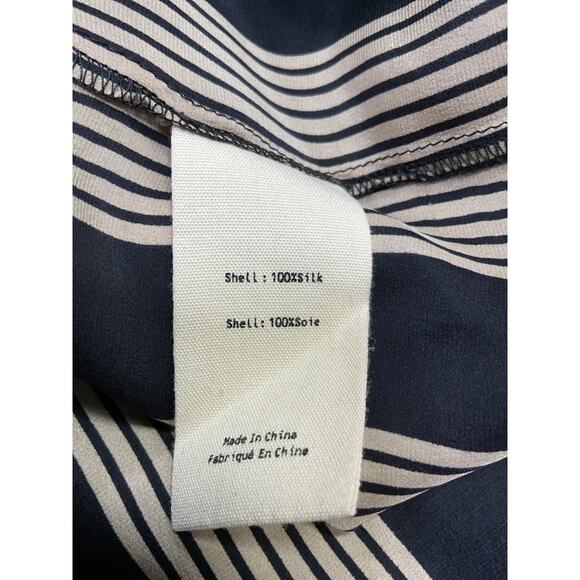 L'Agence 'Tyler' Black Silk Long Sleeve Silk Button-Up Shirt Size M - Picture 5 of 6